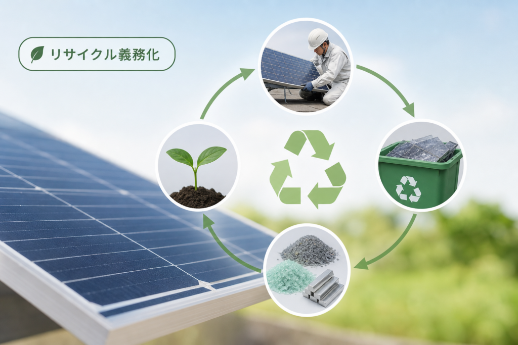 2025年に迫るリサイクル義務化と太陽光パネル廃棄費用へ直撃する最新動向