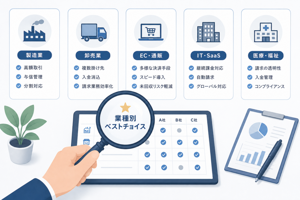 BtoB決済代行の比較2025年で業種別ベストチョイスを見抜く