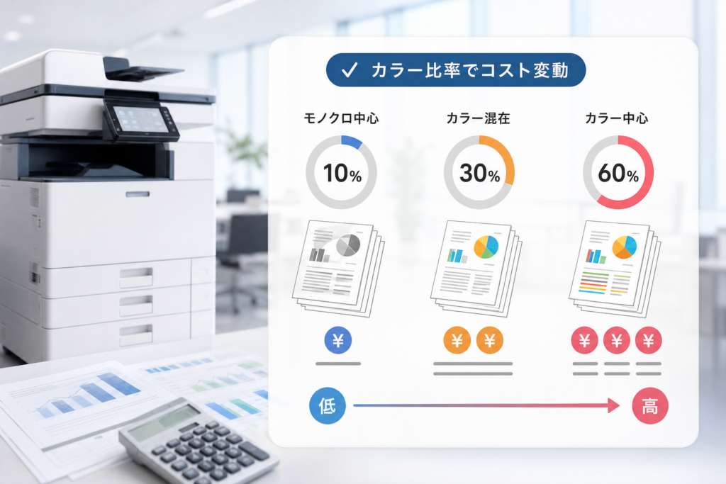 カウンター料金の相場とカラー比率で変わる運用コストをリアル解説