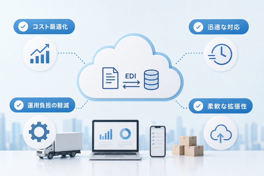 クラウドEDIの導入メリットをぜんぶ紹介！対策や費用の両立を実現