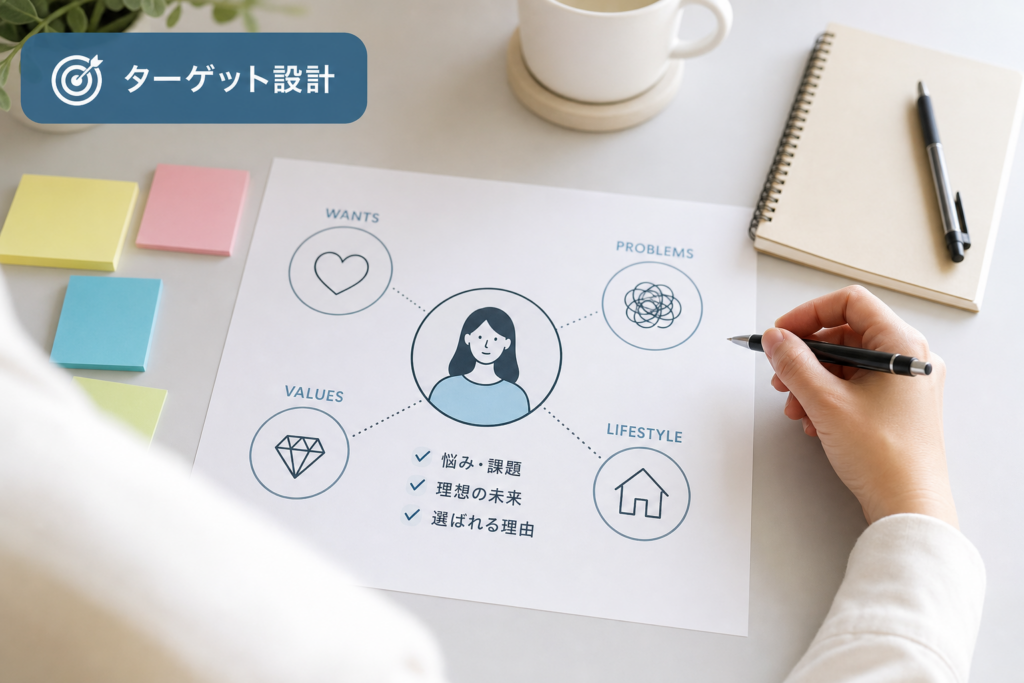 ターゲット設計とコンセプト発掘で刺さる講座テーマにする