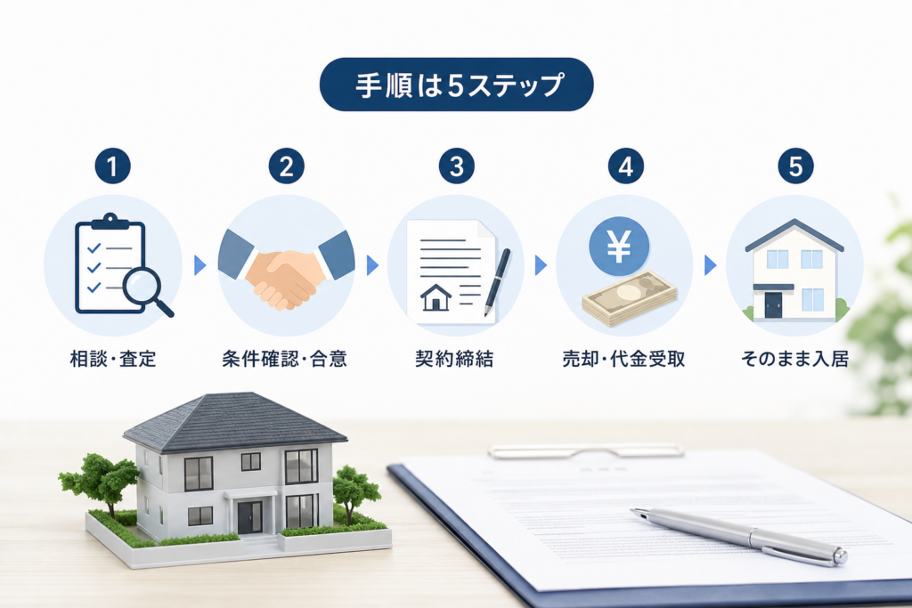 リースバックの契約はこう進める!手順をSTEPごとにチェック