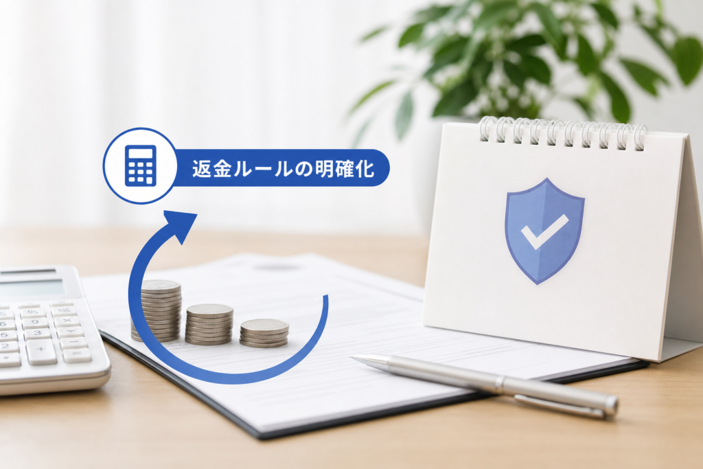 中途解約の返金計算や条文設計で絶対にもめない運用ナビ