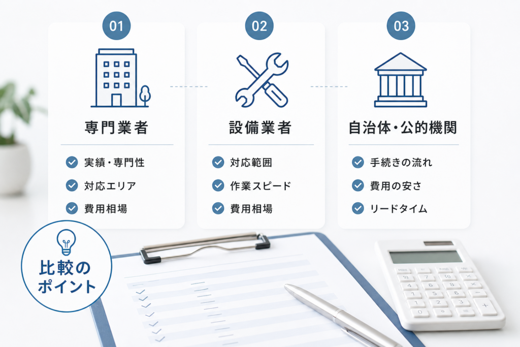 依頼先の違いでフロン回収や費用、業者を徹底比較するコツ