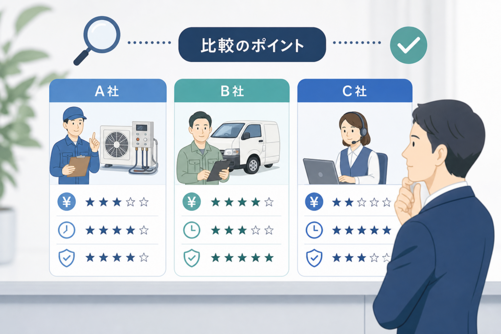 依頼先の違いでフロン回収や費用、業者を徹底比較するコツ