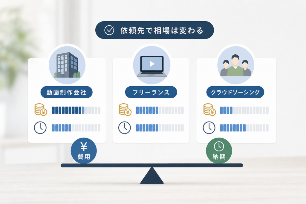 依頼先次第で変わる動画編集の外注相場と賢い選び方