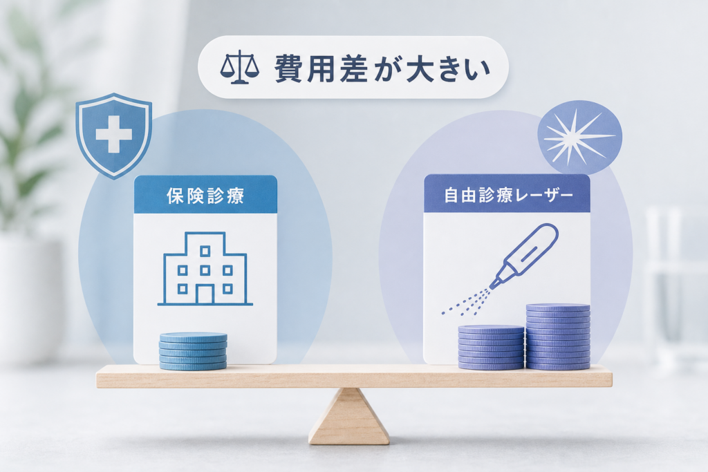 保険診療で済むケースと、自由診療レーザーしか選べないケースの“残酷な差”