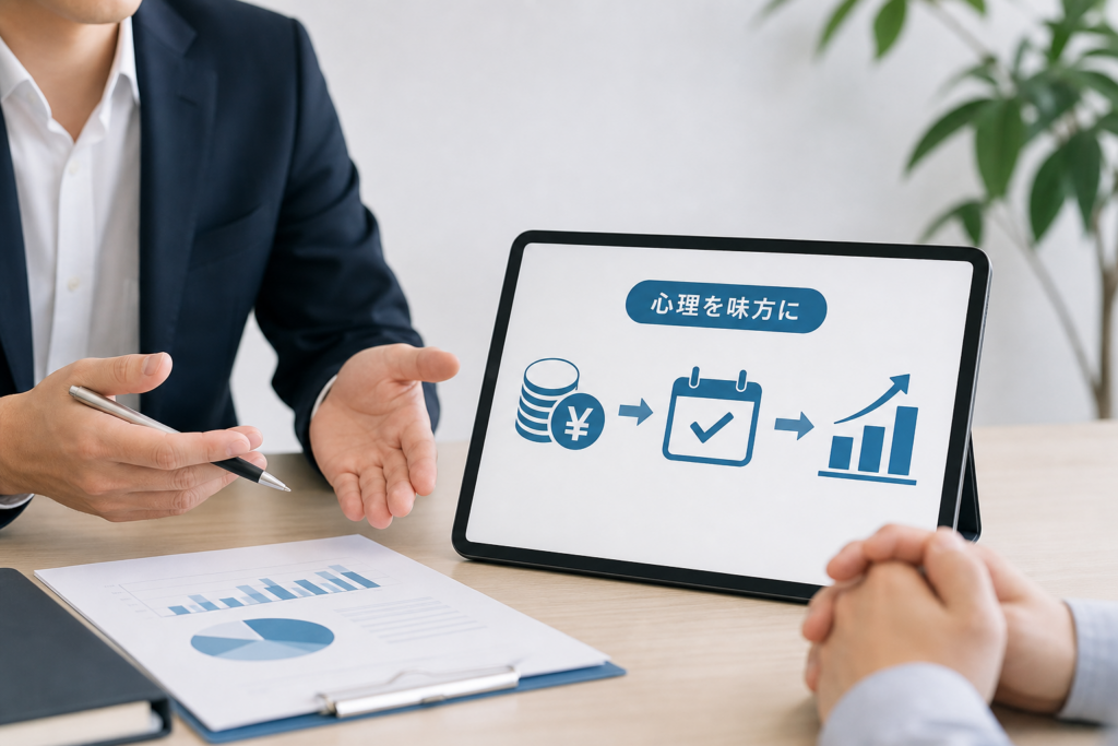 営業心理学の原理を味方につける月額分割の見せ方