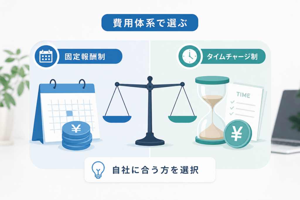 固定報酬制とタイムチャージ制の違いで顧問弁護士費用を知的に選ぶには?