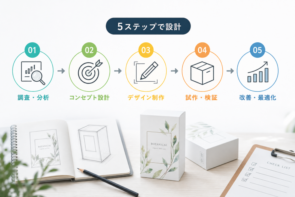 売れるパッケージデザインを生み出す最強の工程ガイド