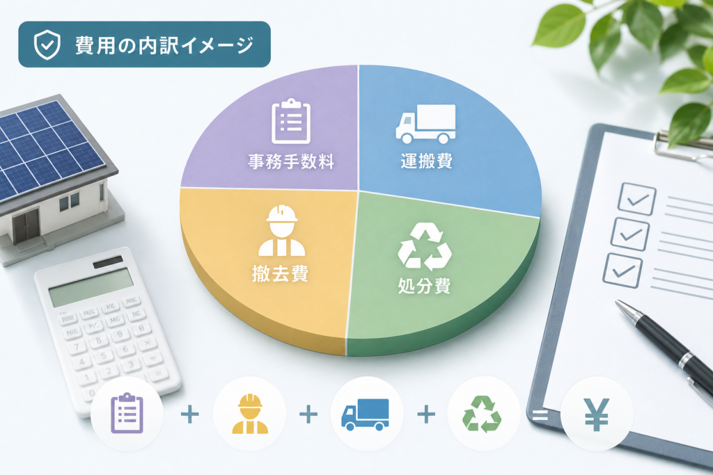 太陽光パネルの廃棄費用の内訳を徹底解説！数字で安心できる費用の見極め方