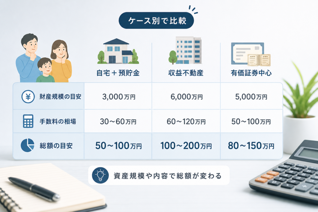 家族信託の手数料や相場がひと目で分かる！財産規模・ケース別シミュレーション