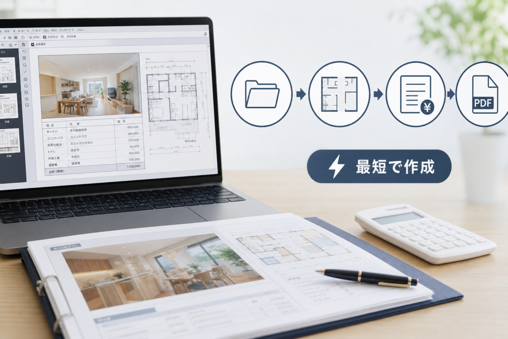 提案書や見積を最速で作成しリフォーム営業の契約までの流れを劇的に短縮する工夫とは