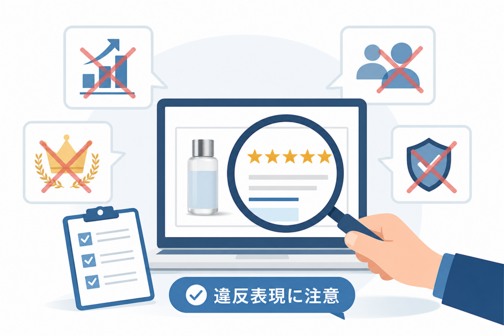 景品表示法が優良誤認の違反が起きやすい表現の具体例
