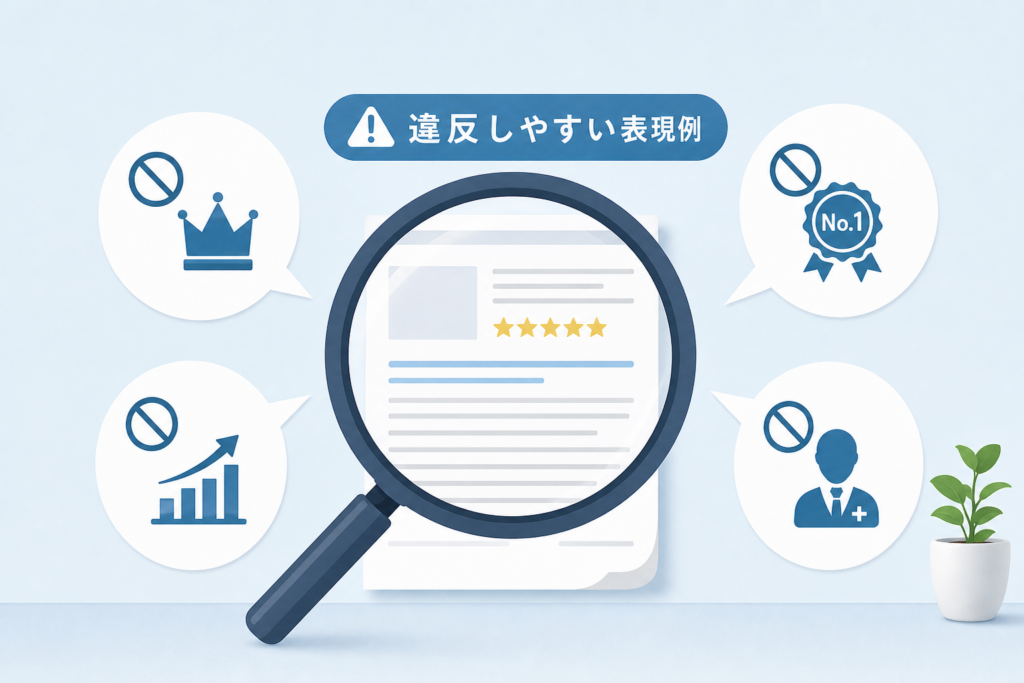 景品表示法が優良誤認の違反が起きやすい表現の具体例