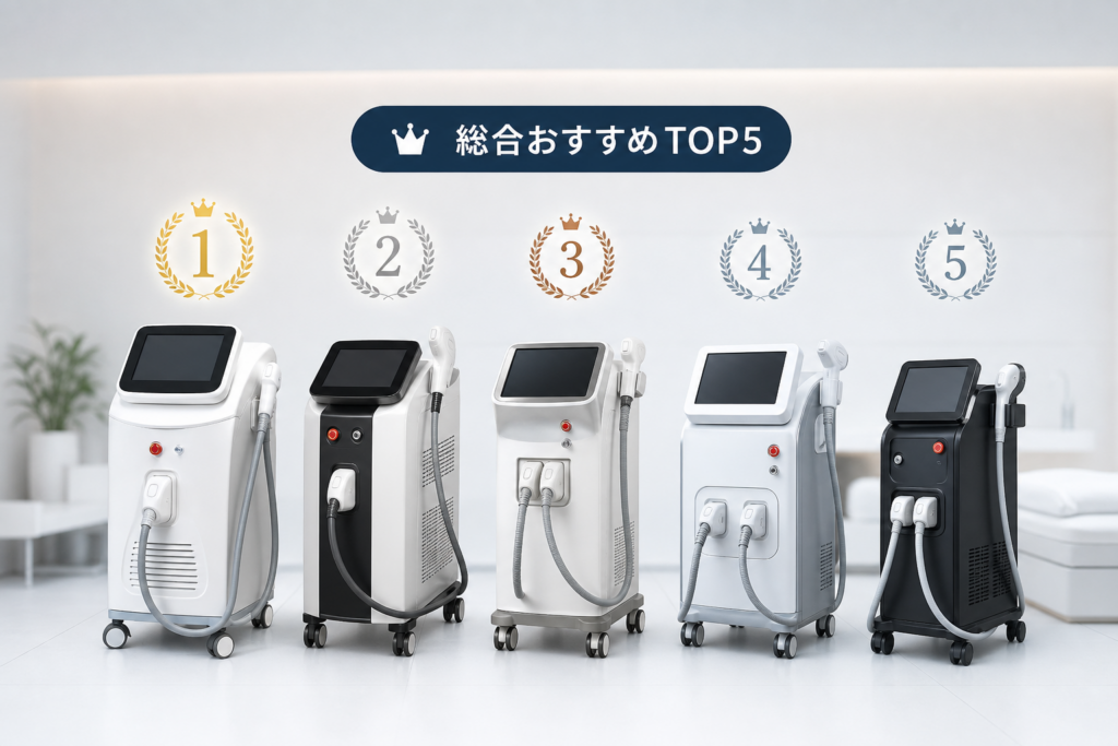 業務用脱毛機の比較と2025年最新おすすめ総合ランキング！プロが選ぶ人気機種はここ