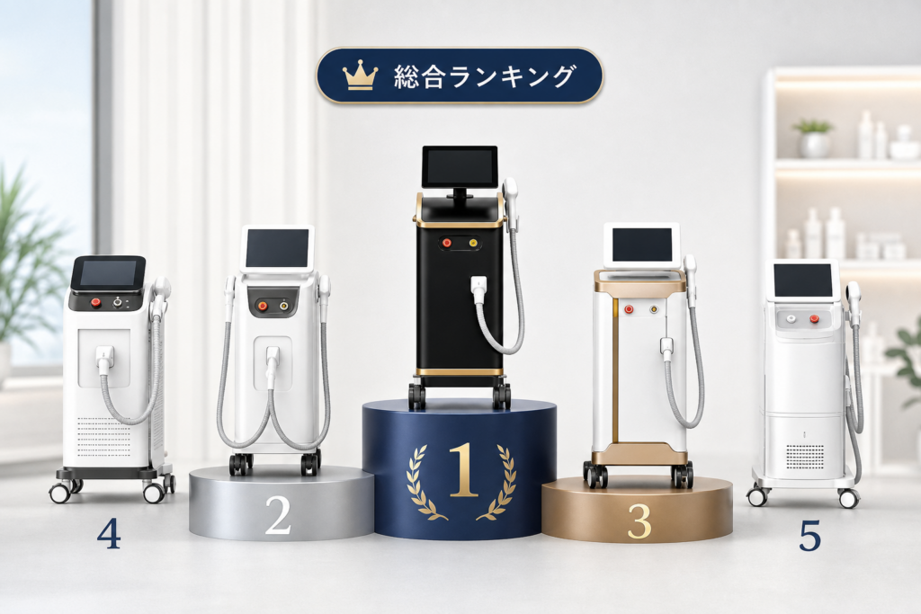 業務用脱毛機の比較と2025年最新おすすめ総合ランキング！プロが選ぶ人気機種はここ