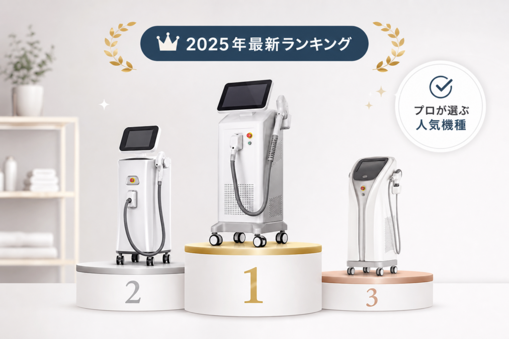 業務用脱毛機の比較と2025年最新おすすめ総合ランキング！プロが選ぶ人気機種はここ