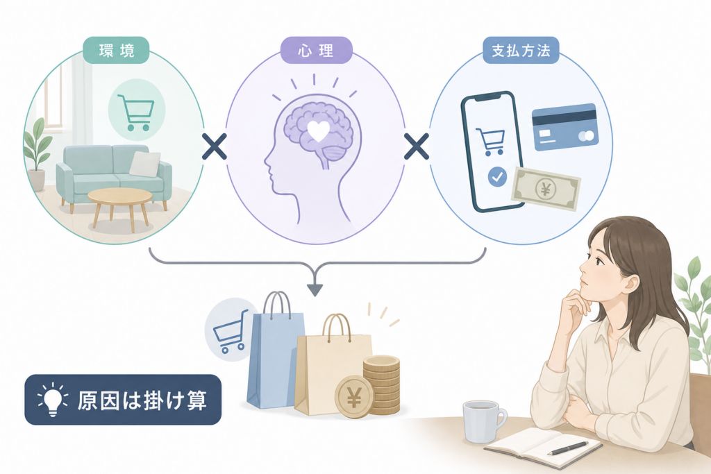 浪費癖の本当の原因は“性格”ではなく「環境×心理×支払方法」の掛け算