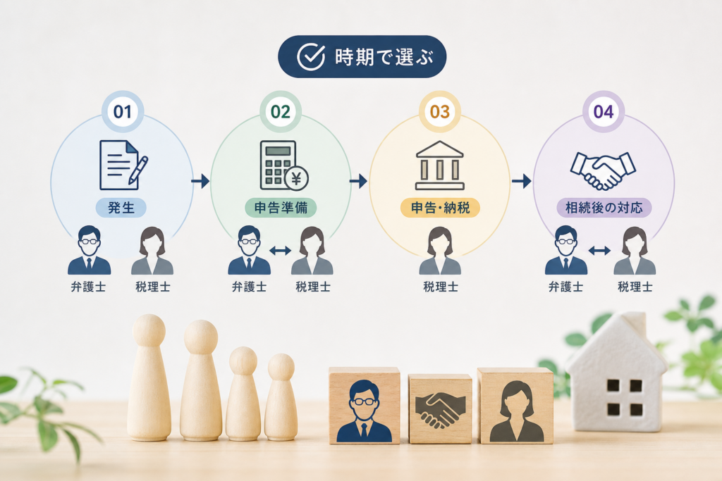 相続のタイミングごとに変わる相談先の選び方と連携のステップ