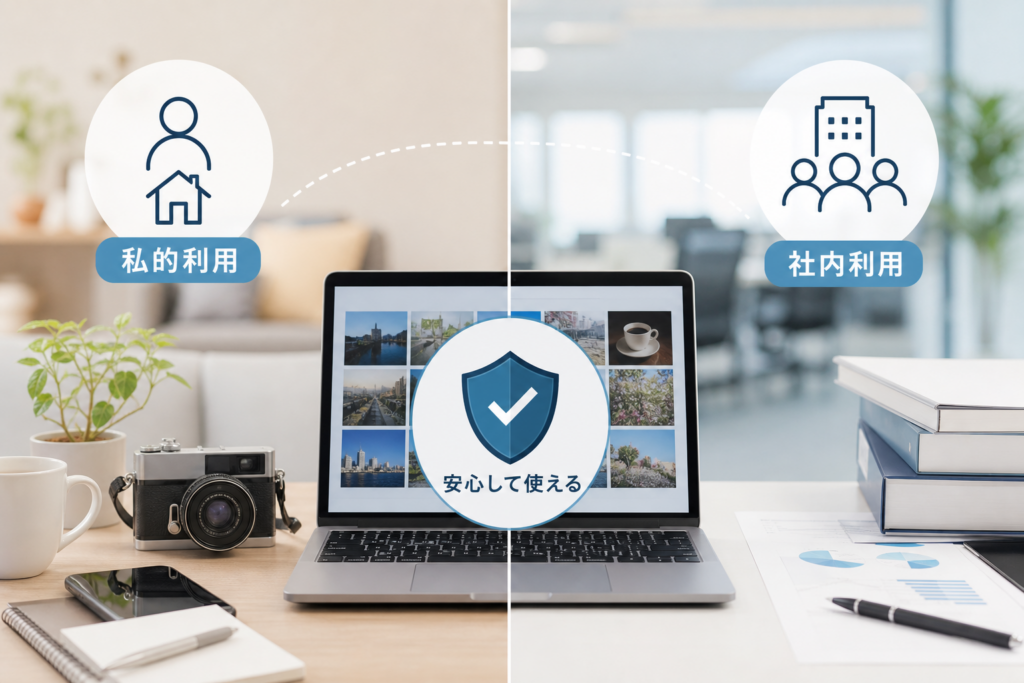 私的利用範囲と社内利用では迷わない画像の使い方アイデア集