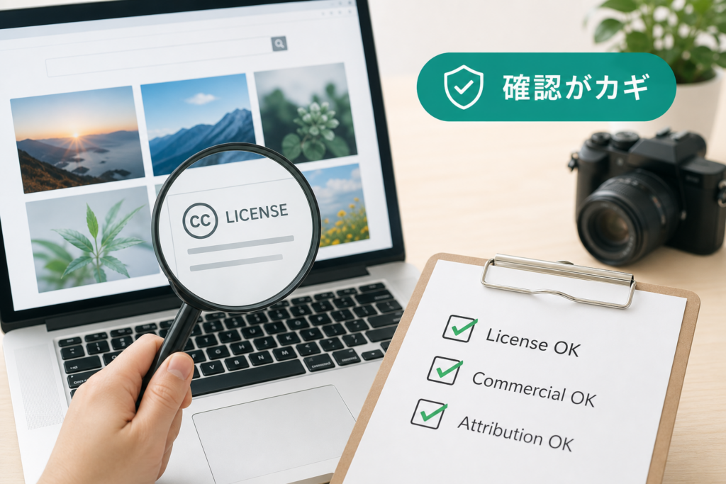 著作権フリー画像を見抜くコツとライセンス確認の実践テク