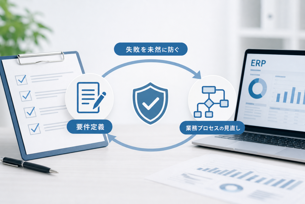 要件定義や業務プロセス見直しがERP導入で失敗事例を未然に防ぐ!
