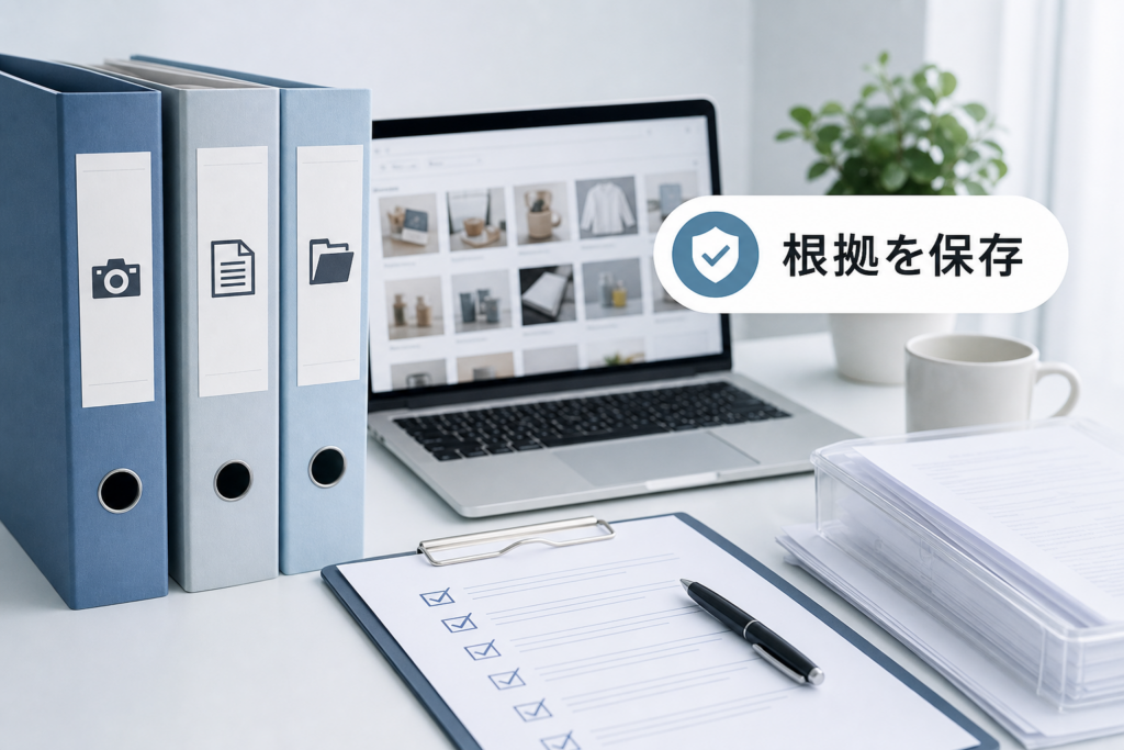 証拠をそろえる詳細チェックと根拠の保存での運用