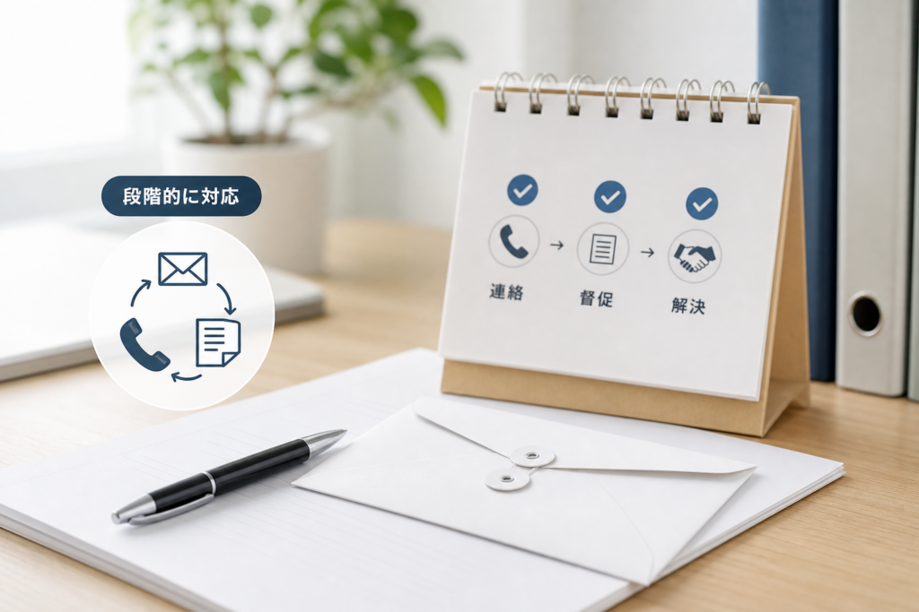 連絡と督促で円満解決を目指すステップと使える書面テンプレ