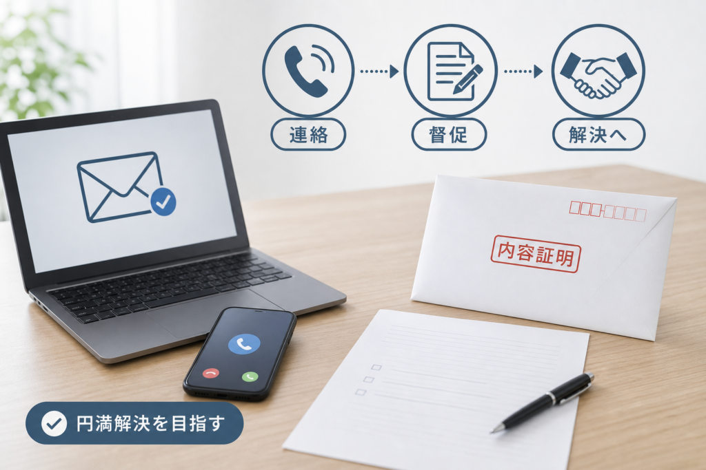 連絡と督促で円満解決を目指すステップと使える書面テンプレ