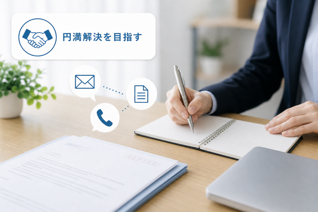 連絡と督促で円満解決を目指すステップと使える書面テンプレ
