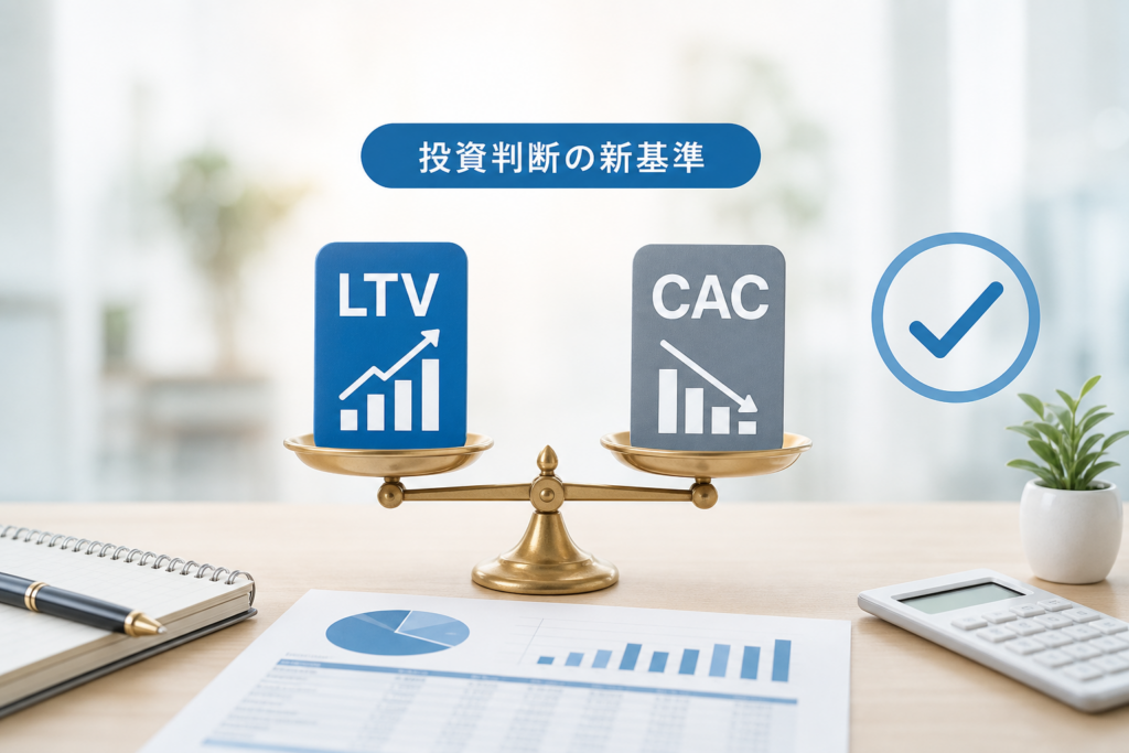 LTV計算式とCACが目安!投資判断の新しい基準をつくる方法