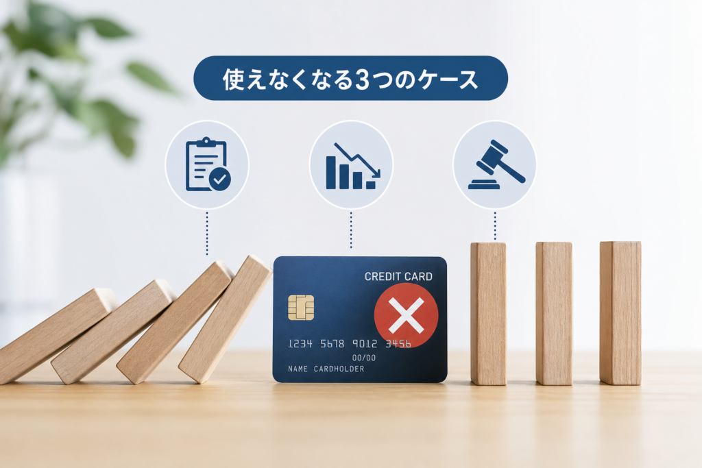 カードが本当に使えなくなる代表的ケースと、そのとき何が起きているか
