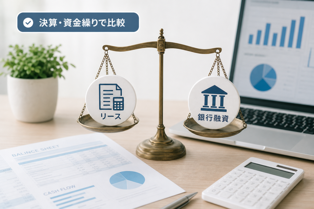 リースと銀行融資は設備投資にはどちらがよい？決算書と資金繰りで差がつくポイントはここ