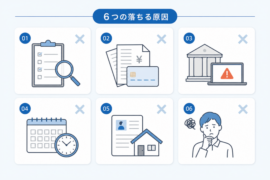 信販会社の審査で落ちる人の6パターンとは？賃貸保証会社が通らない理由のすべて