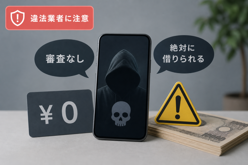 「審査なし」「絶対に借りられる」を謳う違法業者・闇金の危険性