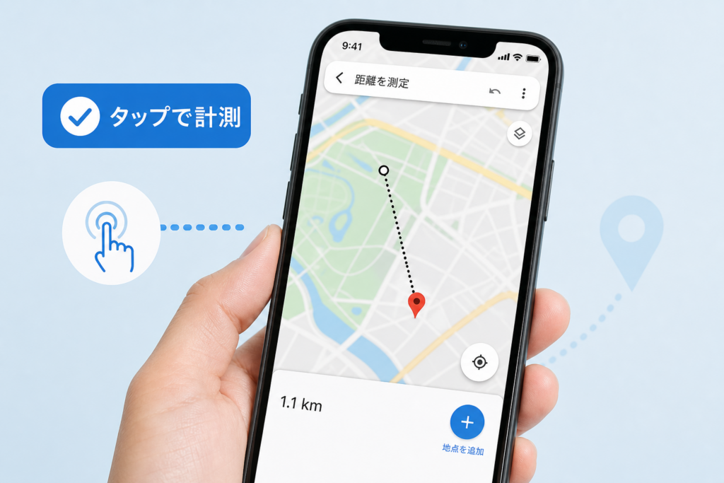 【スマホ版】Googleマップで距離を測定する手順(iPhone/Android共通)