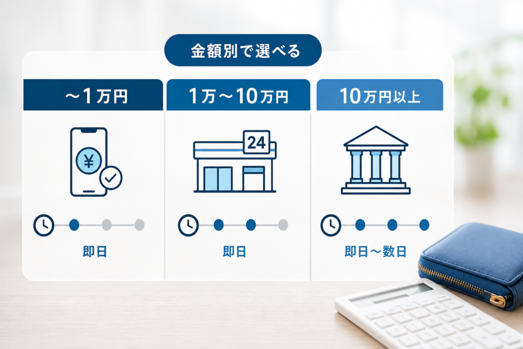 【金額別】今日中に安全にお金を作る即日ルート一覧