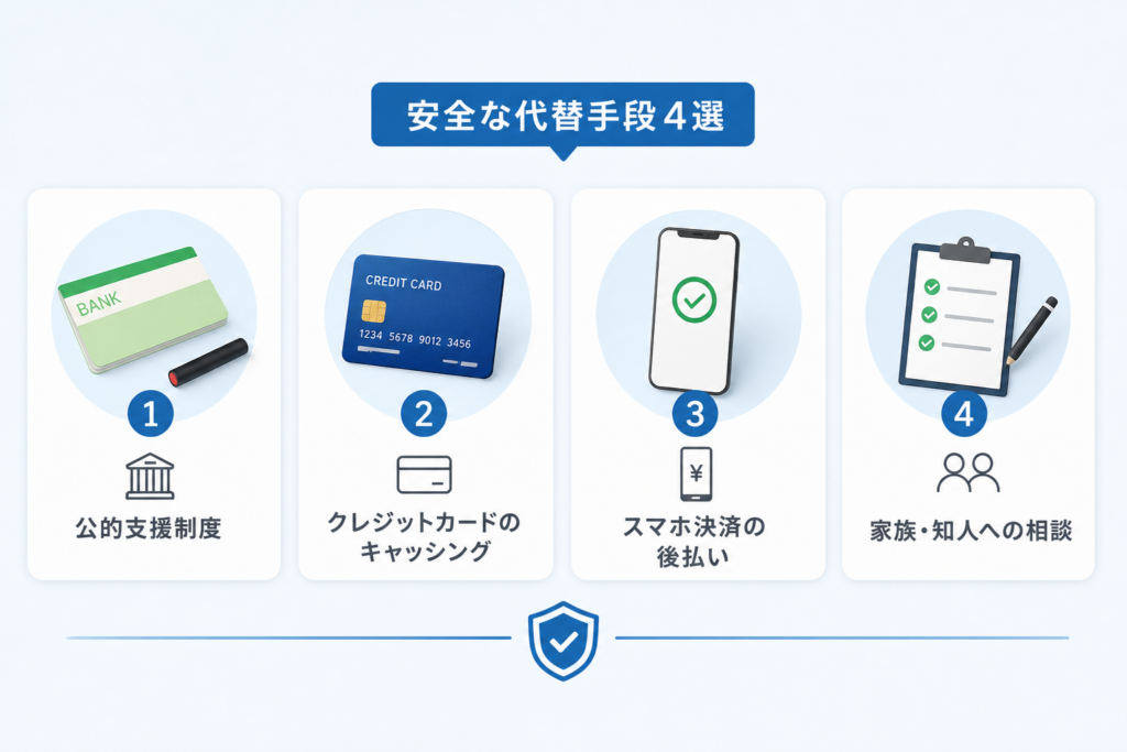 今すぐ即日現金化したいときの安全な代替手段4選