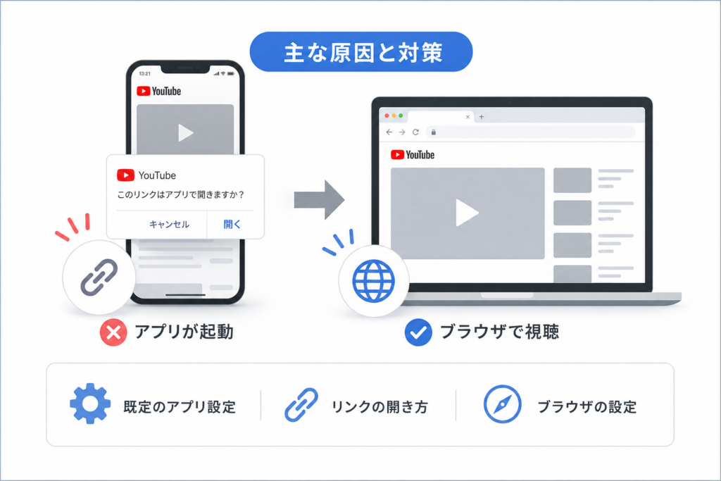 なぜ勝手にアプリが起動する?ブラウザで開けない原因と対策