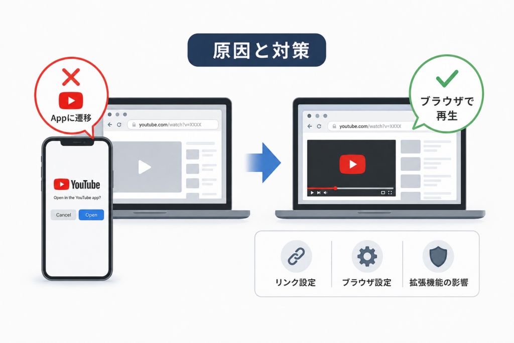 なぜ勝手にアプリが起動する?ブラウザで開けない原因と対策
