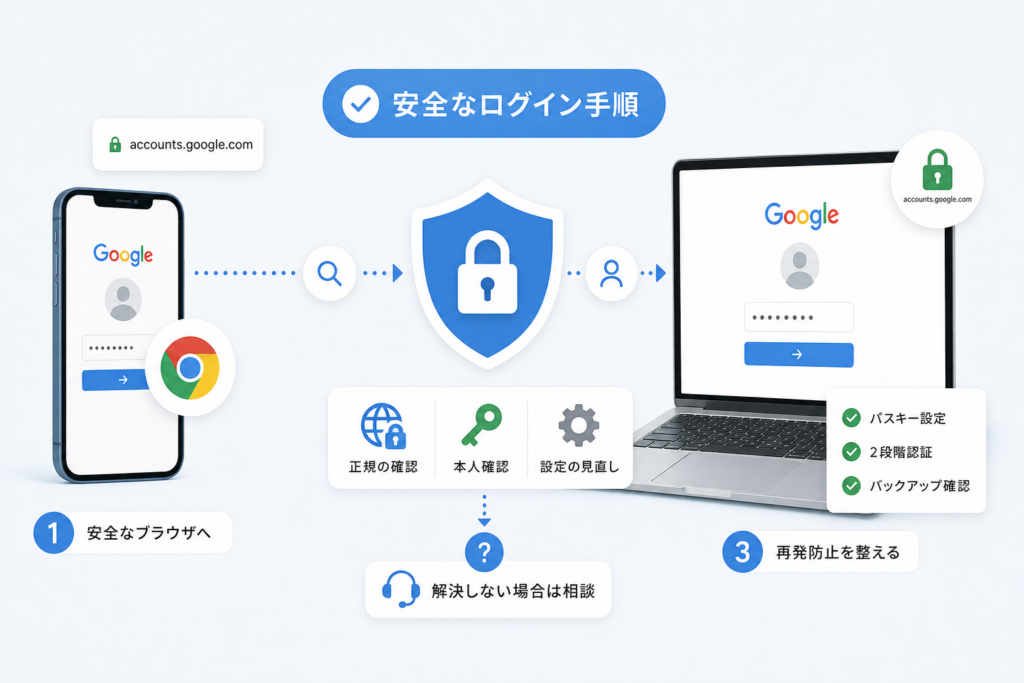 スマートフォン・PCで対応ブラウザへ切り替える手順