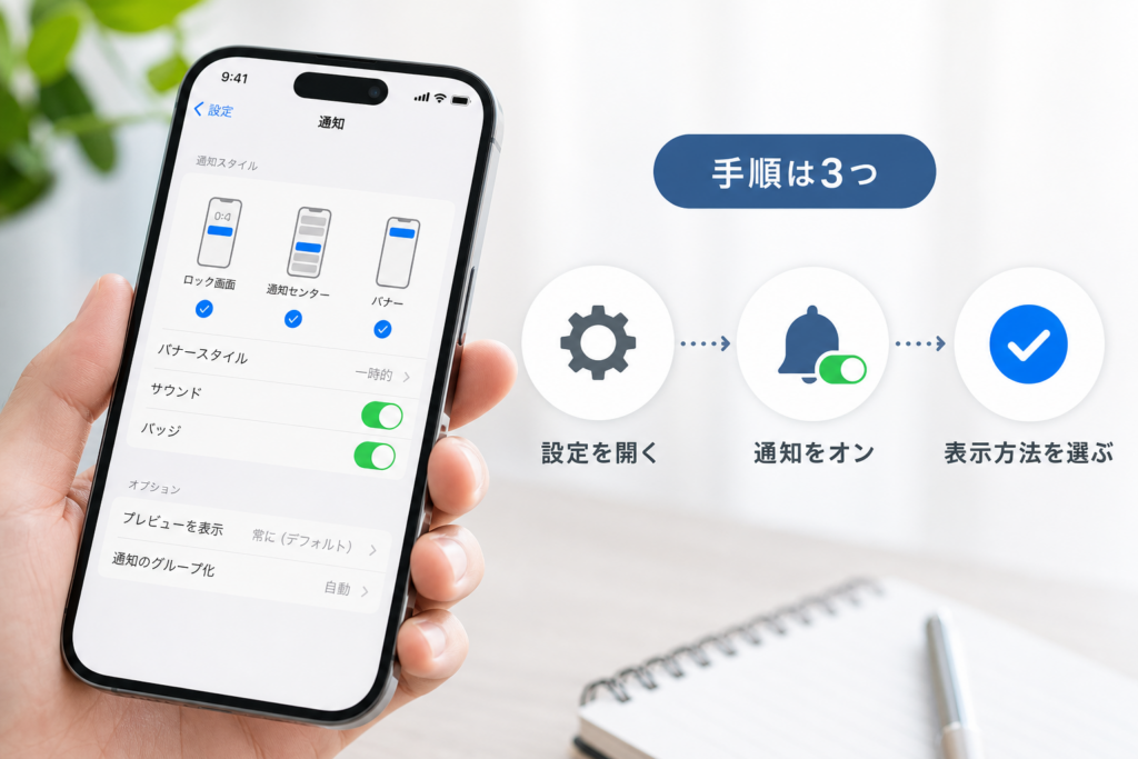 iOS 27の通知設定を見直す手順